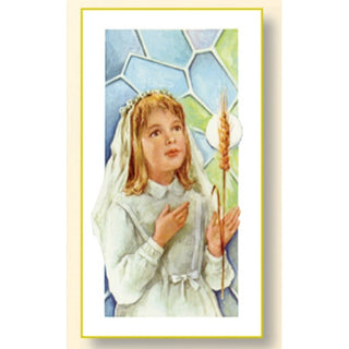 100-Pack - First Communion Girl Card