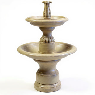 Balustrade Two Tier Fountain - 56-inch — Dusted Sand finish