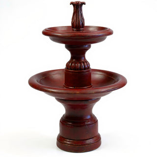 Balustrade Two Tier Fountain - 56-inch — Rust finish