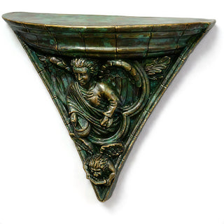 Gothic Angel Bracket — Green Bronze finish