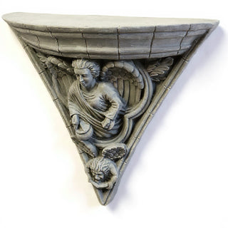 Gothic Angel Bracket — Limestone finish