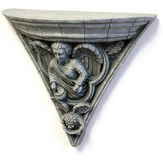 Gothic Angel Bracket — Old Stone finish
