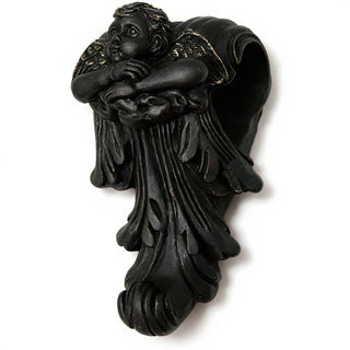 Cherub Drapery Bracket - 8-inch — Iron finish