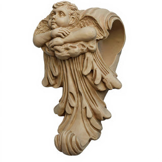 Cherub Drapery Bracket - 8-inch — Museum Terracotta finish