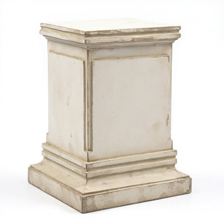 Rectangular Panel Pedestal - 30-inch — Antique White finish