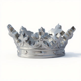 Crown of Madonna Candleholder — Silver finish