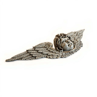 Angel Facade Wall Plaque — Antique Stone finish