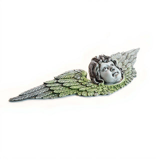 Angel Facade Wall Plaque — Mossy Green finish