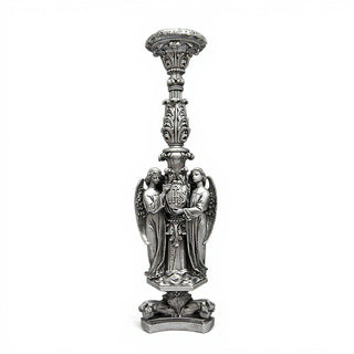 Stevens Giant Candlestick Candleholder - 60.5-inch — Antique Silver finish