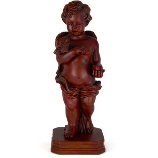 Matthews Angel with Apple Statue - 25.5-inch — Rust finish