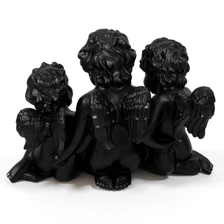 Three Cherub Birdfeeder — Iron finish