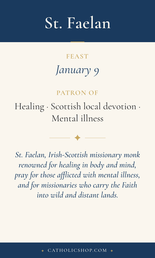 St. Faelan Holy Cards