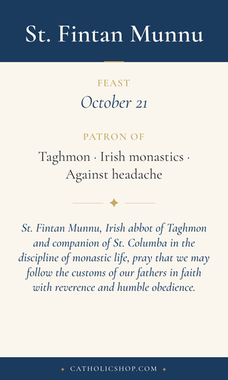St. Fintan Munnu Holy Cards