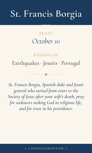 St. Francis Borgia Holy Cards