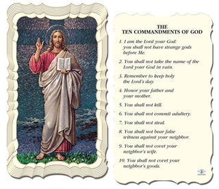 50-Pack - The Ten Commandments Holy Card