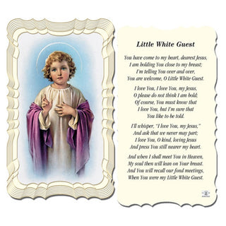 50-Pack - Little White Guest Holy Card
