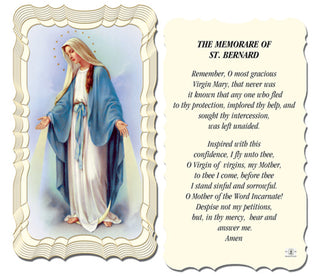 50-Pack - Memorare Of St Bernard Holy Card