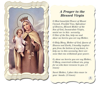 50-Pack - Prayer Of Our Lady Of Mt Carmel Holy Card