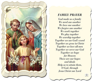 50-Pack - Family Prayer Holy Card