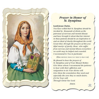 50-Pack - Saint Dymphna Holy Card