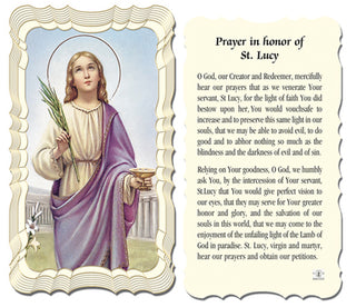 50-Pack - Saint Lucy Holy Card