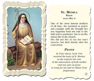 50-Pack - Saint Monica Holy Card