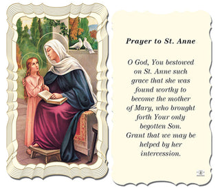 50-Pack - Saint Anne Holy Card