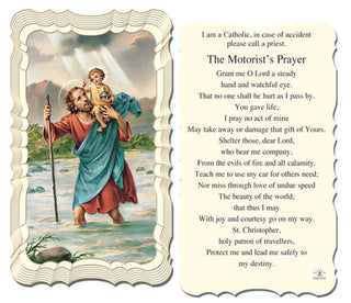 50-Pack - Saint Christopher Holy Card