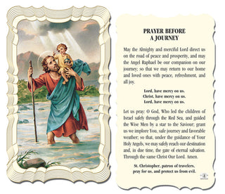 50-Pack - Saint Christopher Holy Card