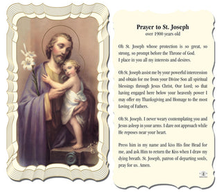 50-Pack - Prayer To St Joseph Holy Card