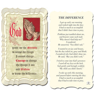 50-Pack - Difference with Serenity Prayer