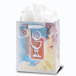 Communion (White Chalice) Med Gift Bag 10