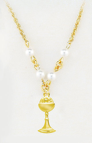 7/8-inch Gold Over Sterling Silver Crucifix | 18-inch Chain
