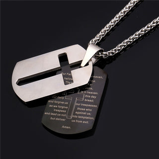 Lord's Prayer Dog Tag