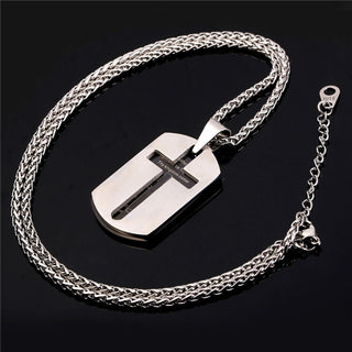 Lord's Prayer Dog Tag Necklace