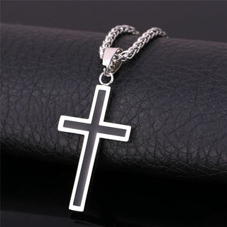 Platinum-Plated Stainless Steel Apostle Cross
