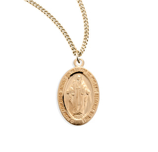 Gold Over Sterling Silver Miraculous Medal 2