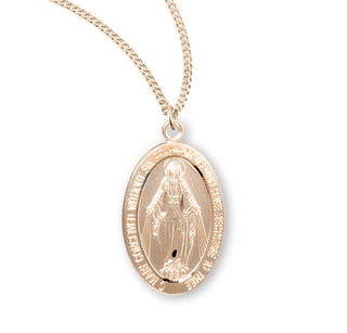 Gold Over Sterling Silver Miraculous Medal 5