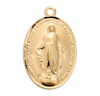 Gold over Sterling Silver Miraculous Medal
