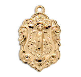 Gold over Sterling Silver Miraculous Medal