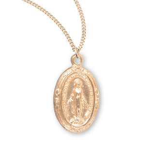Gold Over Sterling Silver Miraculous Medal 8