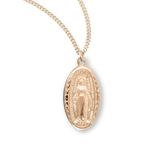 Gold Over Sterling Silver Miraculous Medal 12