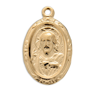 Gold over Sterling Silver Scapular Medal
