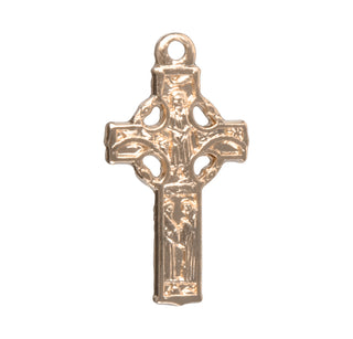 11/16-inch Gold Over Sterling Silver Celtic Cross