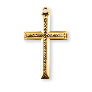7/8-inch Oval Gold Over Sterling Silver Saint Gerard Medal | 18-inch Chain