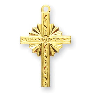 7/16-inch Gold Over Sterling Silver Miraculous Center