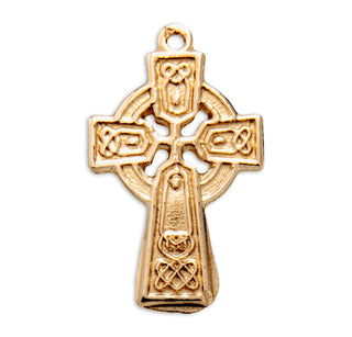 Gold over Sterling Silver Celtic Cross
