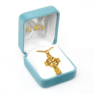 Gold Over Sterling Silver Celtic Cross