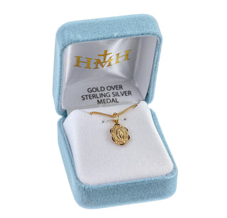 Gold over Sterling Silver Miraculous Medal