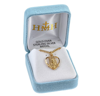 3/4-inch Gold Over Sterling Silver Miraculous Medal